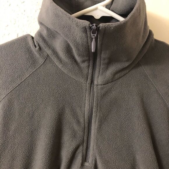 Columbia womans light weight fleece pull over sweatshirt gray -Small - Picture 3 of 7